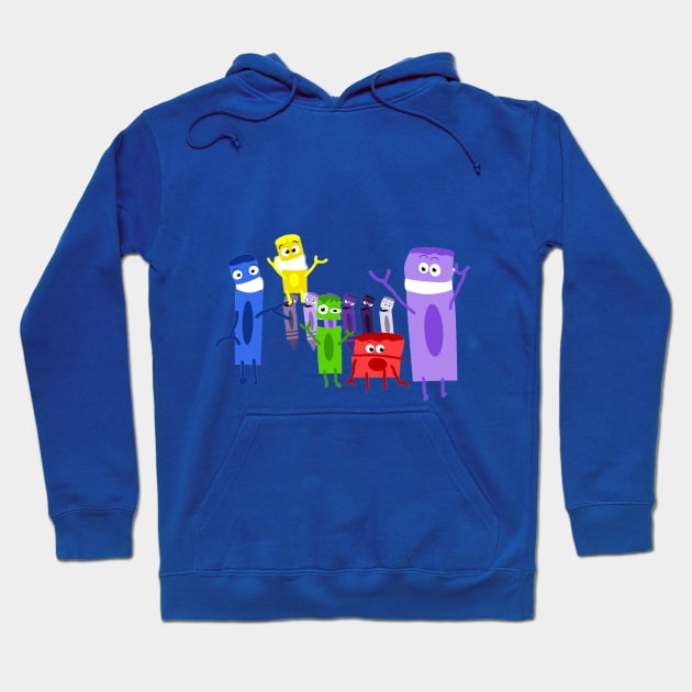 Crayon Party Hoodie by CDK Designs